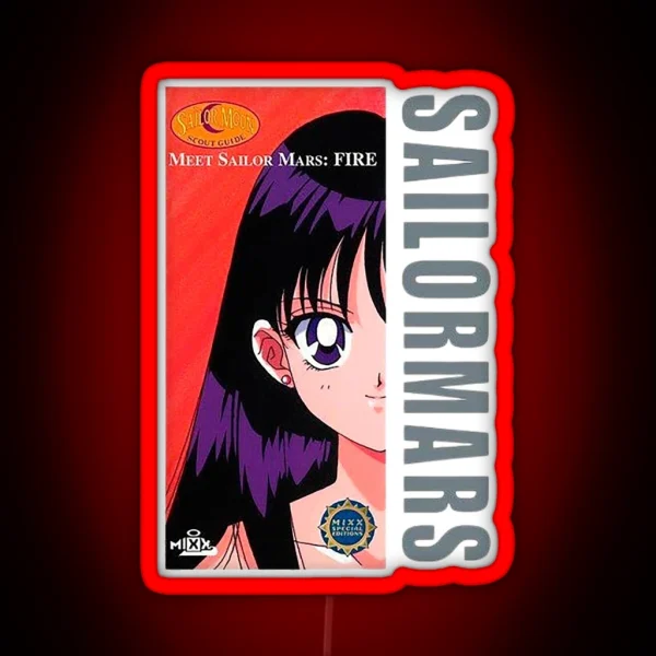 Sailor Mars RGB Neon Sign