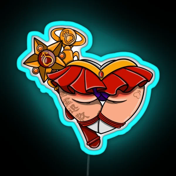 Sailor Mars RGB Neon Sign