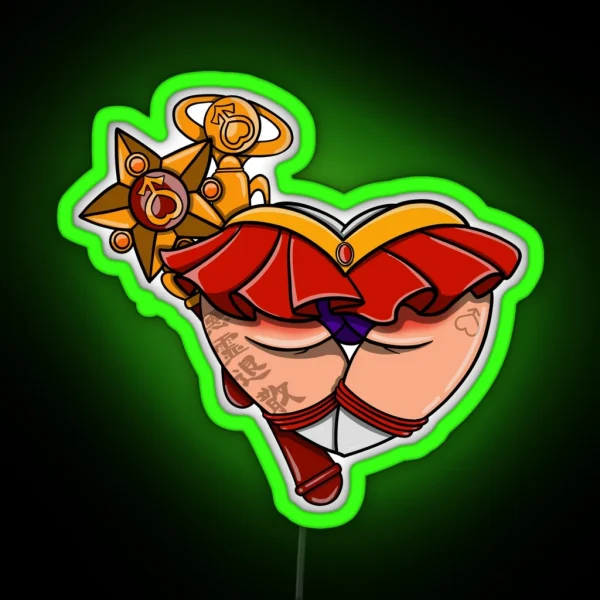 Sailor Mars RGB Neon Sign