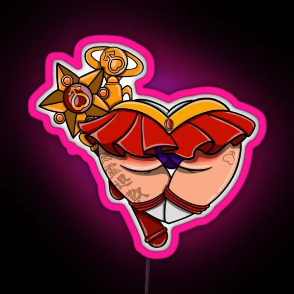 Sailor Mars RGB Neon Sign