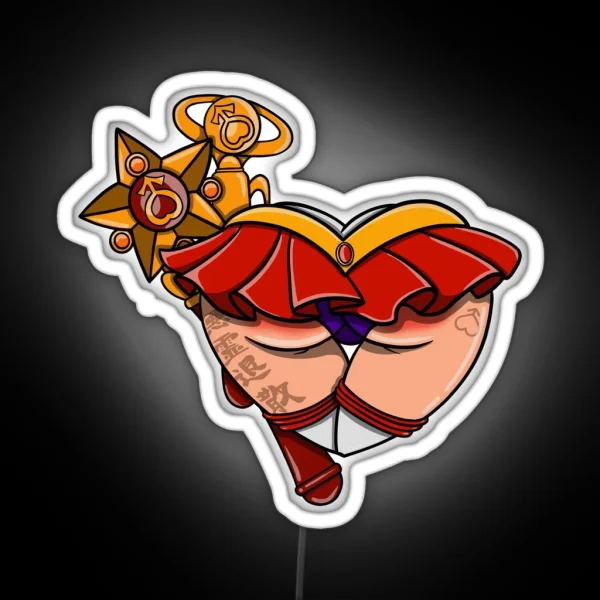 Sailor Mars RGB Neon Sign