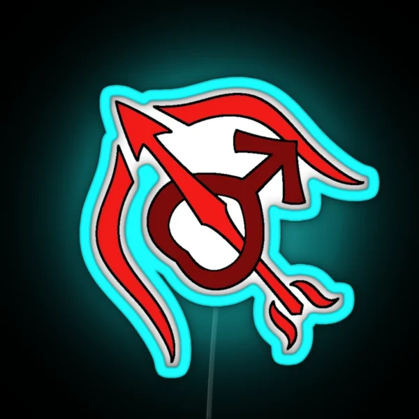 Sailor Mars Symbol RGB Neon Sign