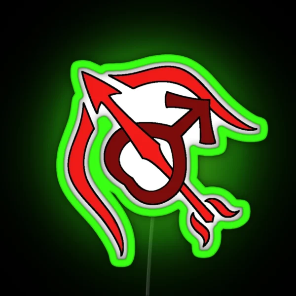 Sailor Mars Symbol RGB Neon Sign