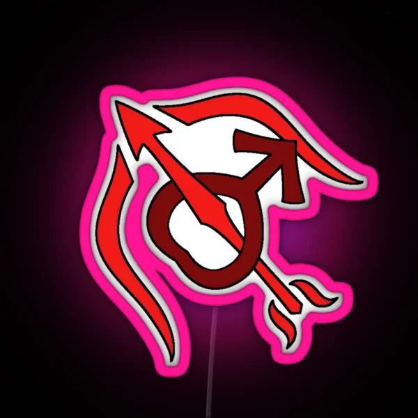 Sailor Mars Symbol RGB Neon Sign