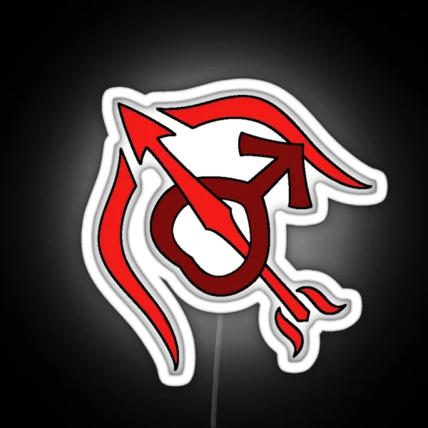 Sailor Mars Symbol RGB Neon Sign