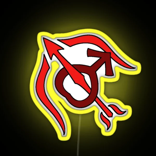 Sailor Mars Symbol RGB Neon Sign