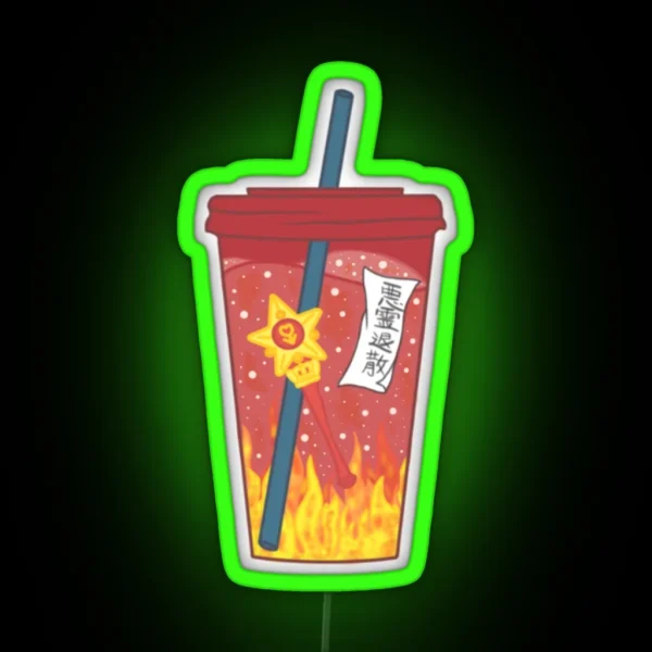 Sailor Mars Tumbler RGB Neon Sign