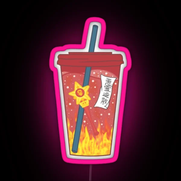 Sailor Mars Tumbler RGB Neon Sign