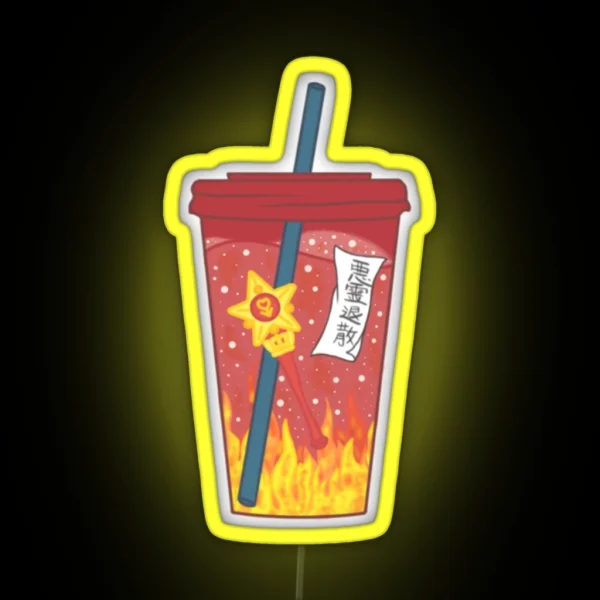 Sailor Mars Tumbler RGB Neon Sign