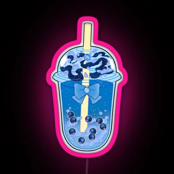 Sailor Mercury Boba RGB Neon Sign
