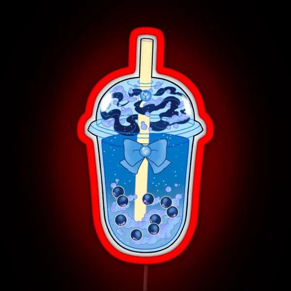 Sailor Mercury Boba RGB Neon Sign