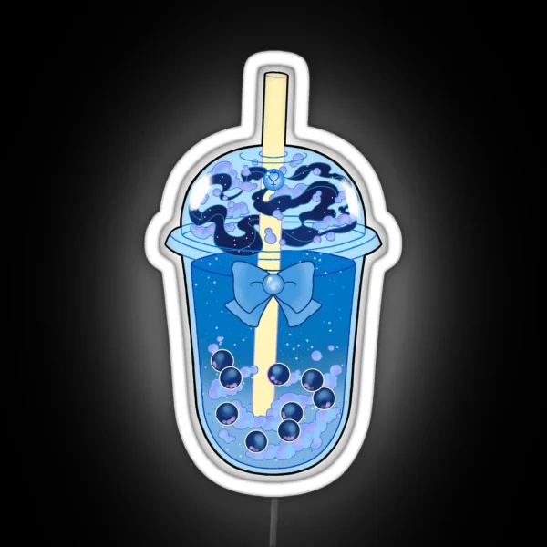 Sailor Mercury Boba RGB Neon Sign