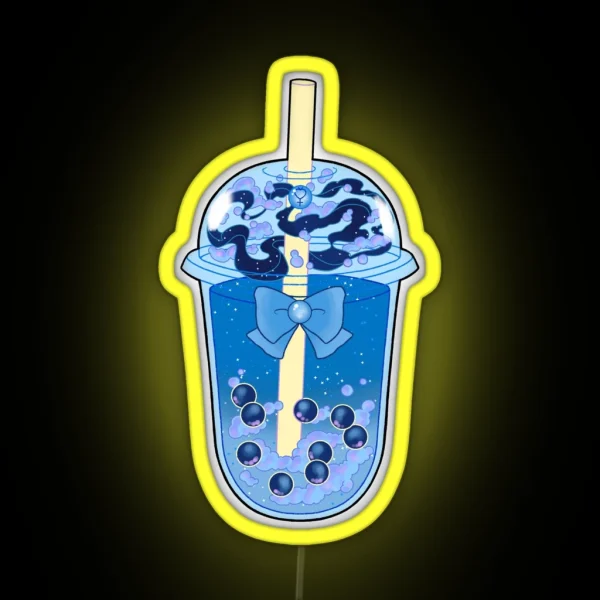 Sailor Mercury Boba RGB Neon Sign