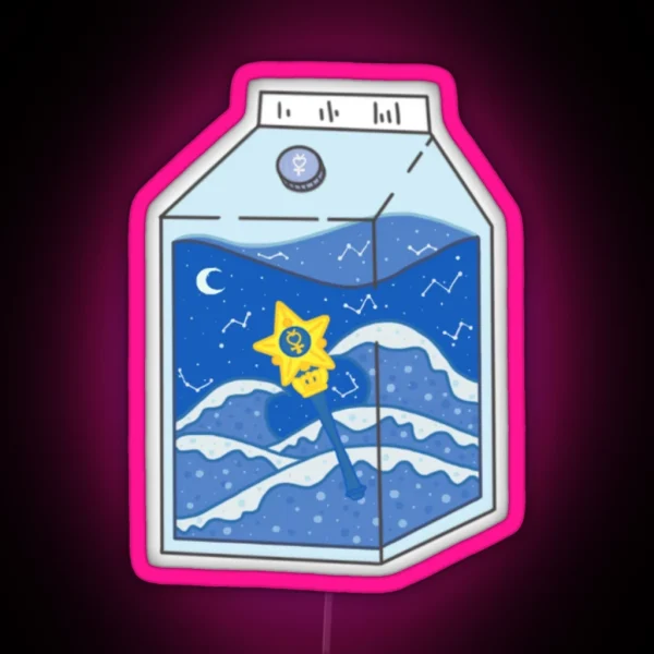 Sailor Mercury Carton RGB Neon Sign