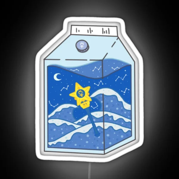 Sailor Mercury Carton RGB Neon Sign