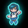 sailor mercury chibi rgb neon sign | anime artwork