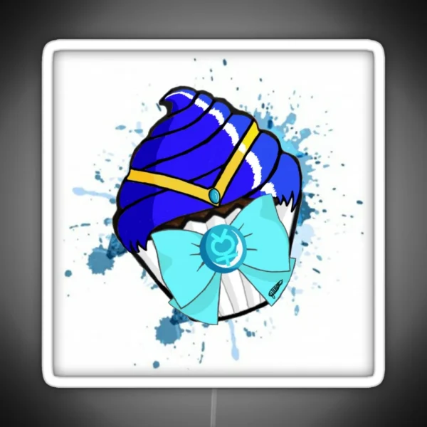Sailor Mercury Cupcake RGB Neon Sign