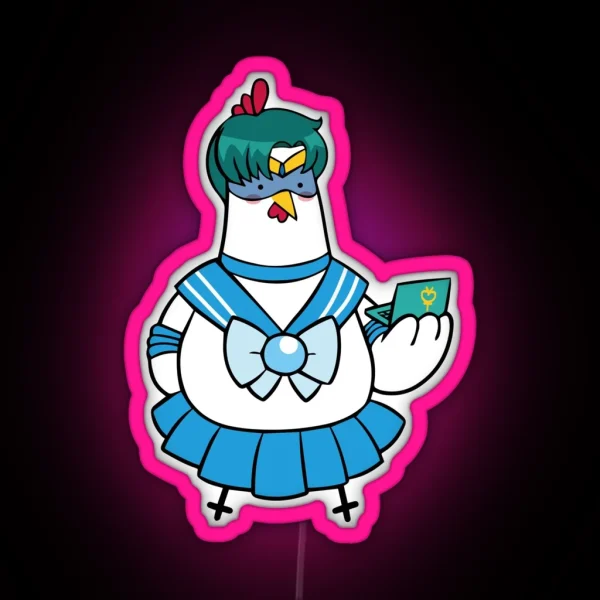 Sailor Mercury Huhn RGB Neon Sign