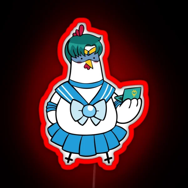 Sailor Mercury Huhn RGB Neon Sign