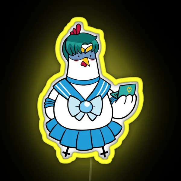 Sailor Mercury Huhn RGB Neon Sign
