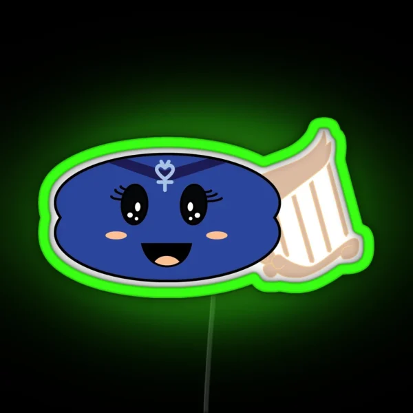 Sailor Mercury Pie RGB Neon Sign