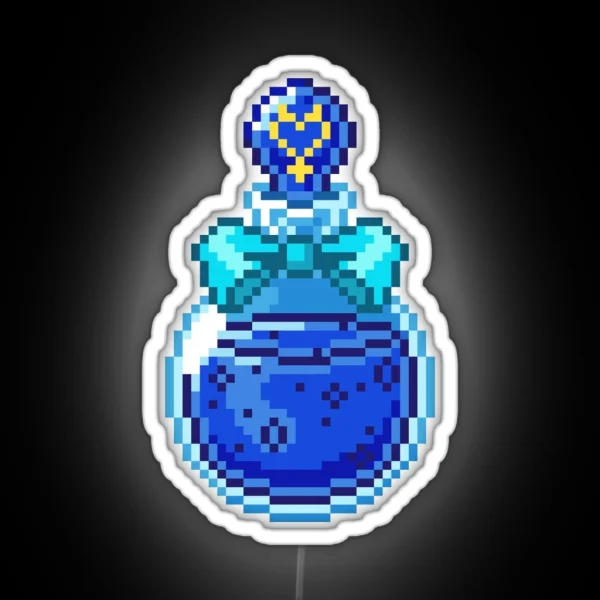 Sailor Mercury Potion Pixel Art RGB Neon Sign