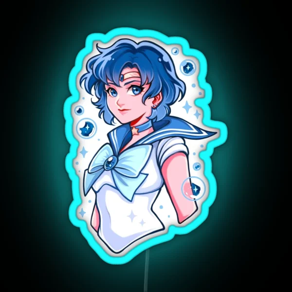 Sailor Mercury RGB Neon Sign