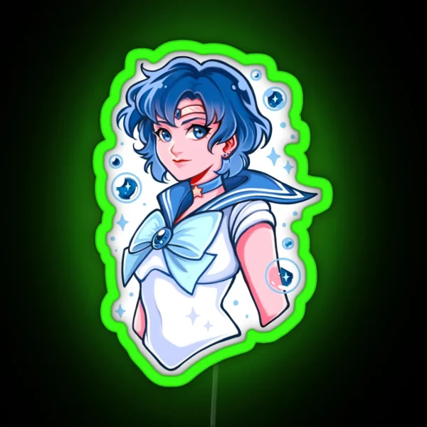 Sailor Mercury RGB Neon Sign