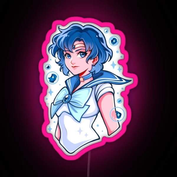 Sailor Mercury RGB Neon Sign