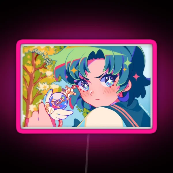 Sailor Mercury RGB Neon Sign