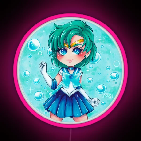 Sailor Mercury RGB Neon Sign