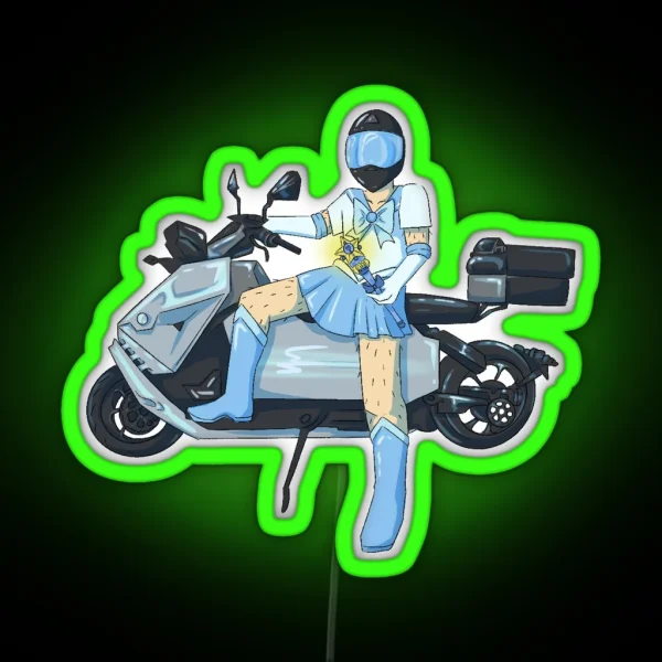 Sailor Mercury RGB Neon Sign