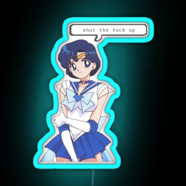 Sailor Mercury Spitting Facts RGB Neon Sign