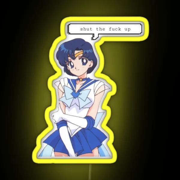 Sailor Mercury Spitting Facts RGB Neon Sign