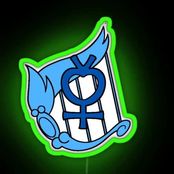 Sailor Mercury Symbol RGB Neon Sign