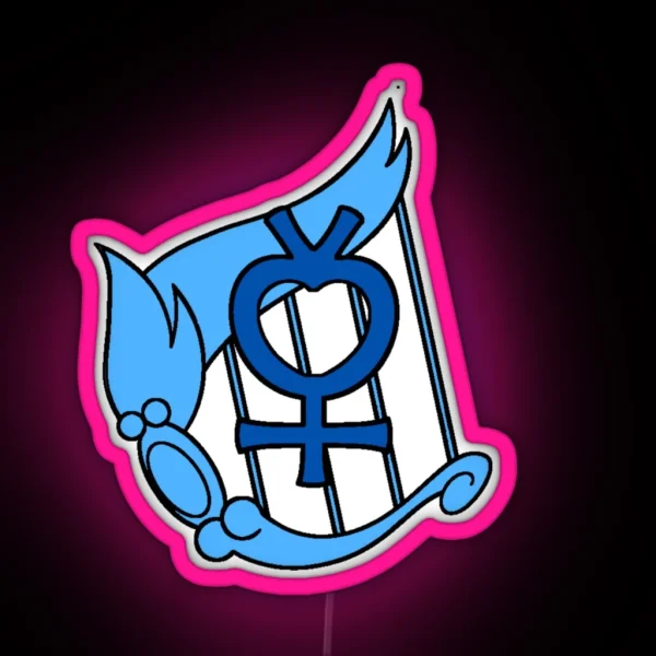 Sailor Mercury Symbol RGB Neon Sign