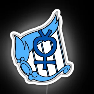 Sailor Mercury Symbol RGB Neon Sign