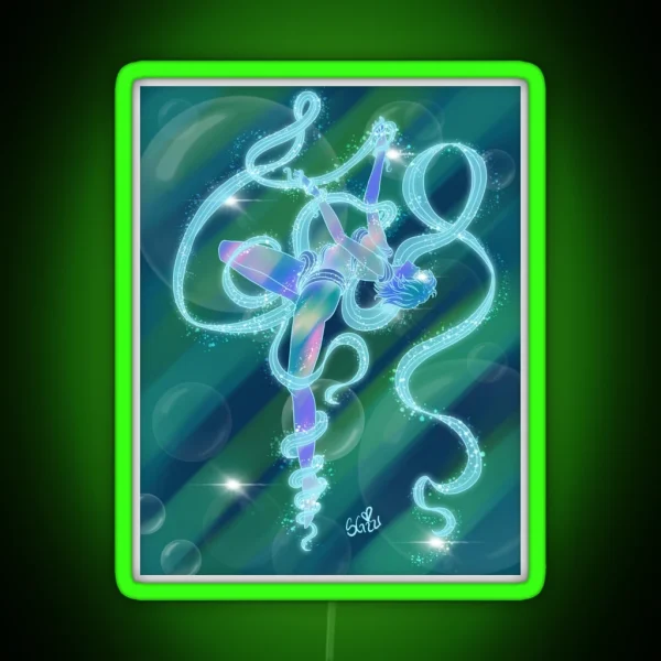 Sailor Mercury Transformation RGB Neon Sign