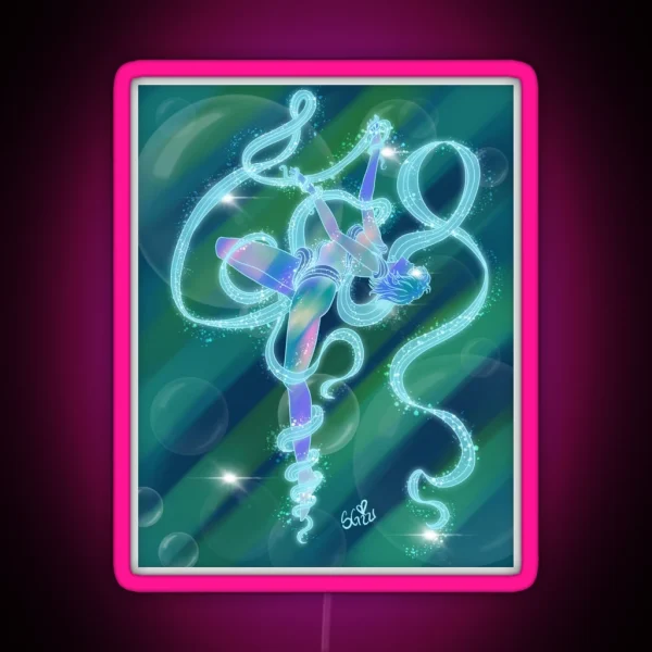 Sailor Mercury Transformation RGB Neon Sign
