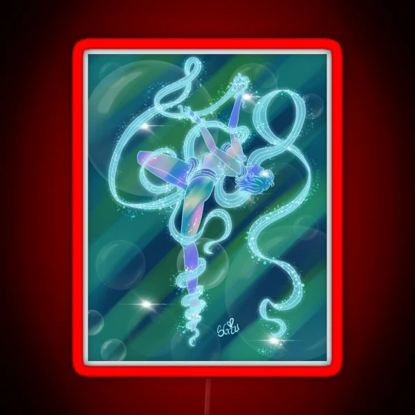 Sailor Mercury Transformation RGB Neon Sign