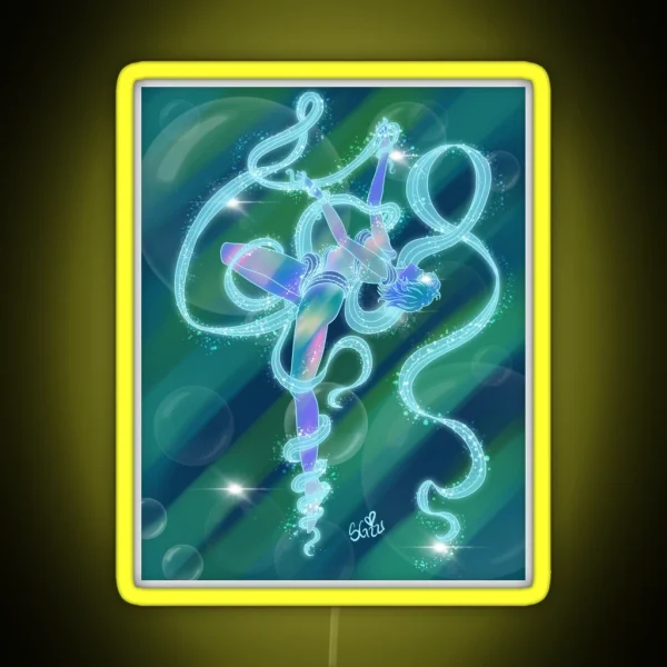 Sailor Mercury Transformation RGB Neon Sign