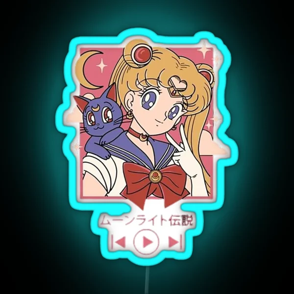 Sailor Moon Play RGB Neon Sign