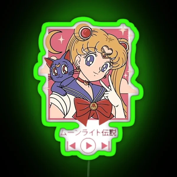 Sailor Moon Play RGB Neon Sign