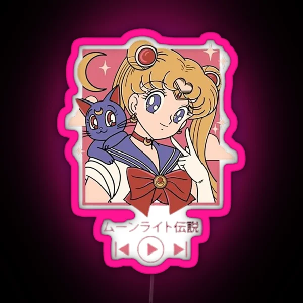 Sailor Moon Play RGB Neon Sign
