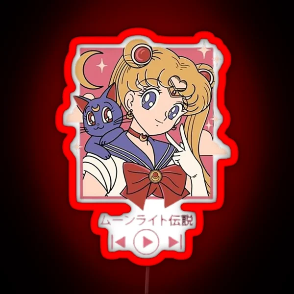 Sailor Moon Play RGB Neon Sign