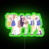 sailor moon neon sign rgb colors green glow