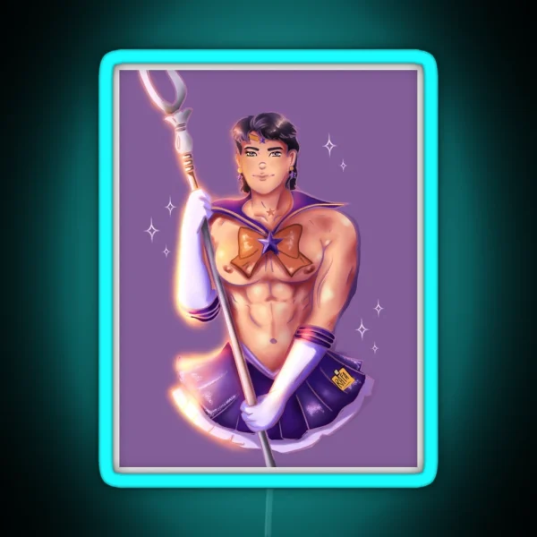 Sailor Saturn Bara RGB Neon Sign