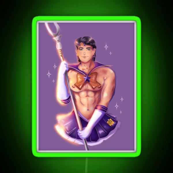 Sailor Saturn Bara RGB Neon Sign