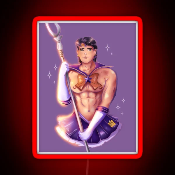 Sailor Saturn Bara RGB Neon Sign