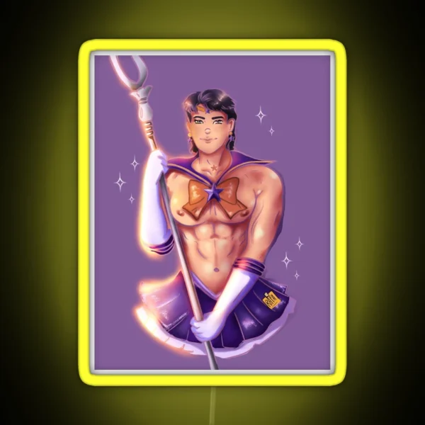 Sailor Saturn Bara RGB Neon Sign